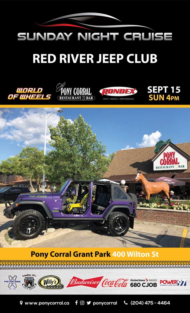 RED RIVER JEEP CLUB Pony Corral Restaurant & Bar Winnipeg