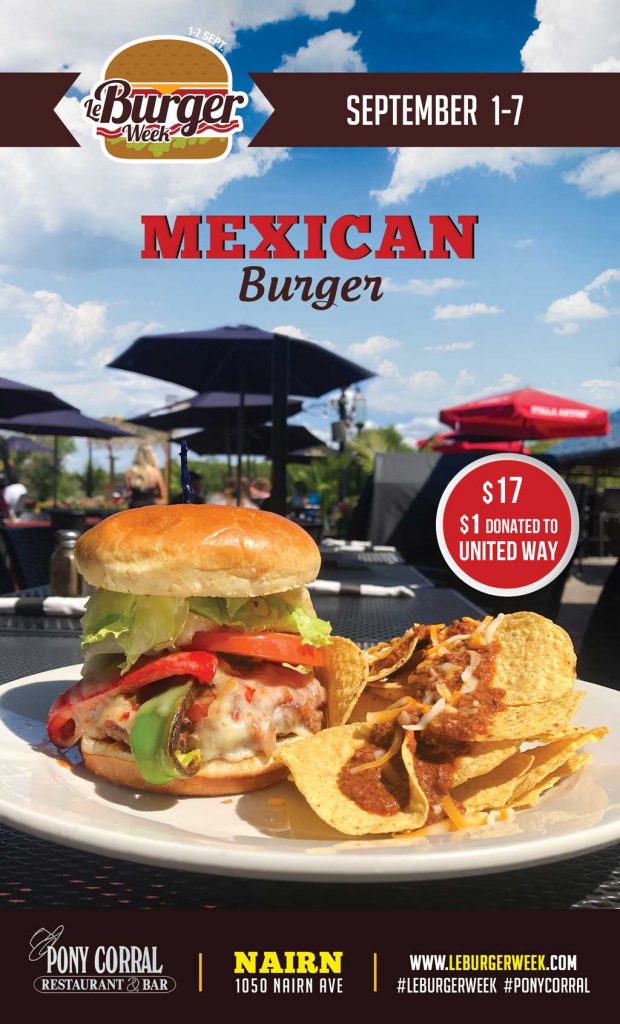 Le Burger Week Mexican Burger Nairn Pony Corral Restaurant & Bar